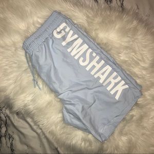 men’s baby blue Gymshark swimming trunks